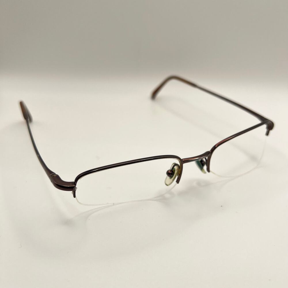 Ray-Ban RB6063 2511 Eyeglasses Half Rim Frames Only Brown Flex Hinge 51-18-140